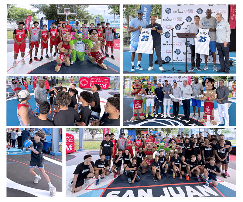 Orlando Magic y UAGM transforman la cancha de Villa Nevárez