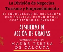Imagen de la invitación de la actividad del almuerzo