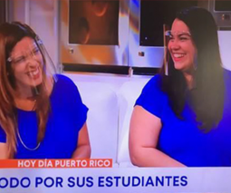 Foto de la maestra es Yesenia De La Torre, egresada de nuestro Recinto de Cupey