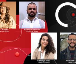 Cuatro estudiantes del Departamento de Diseño del Recinto de Gurabo