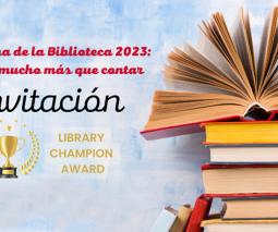 torre de libros con un libro abierto encima