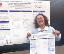 Valentina Pérez García, estudiante del Programa de Biología del Recinto de Gurabo