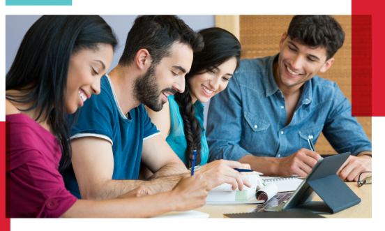 grupo de estudiantes reunidos